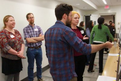 BERI Symposium - Student presents during poster session.