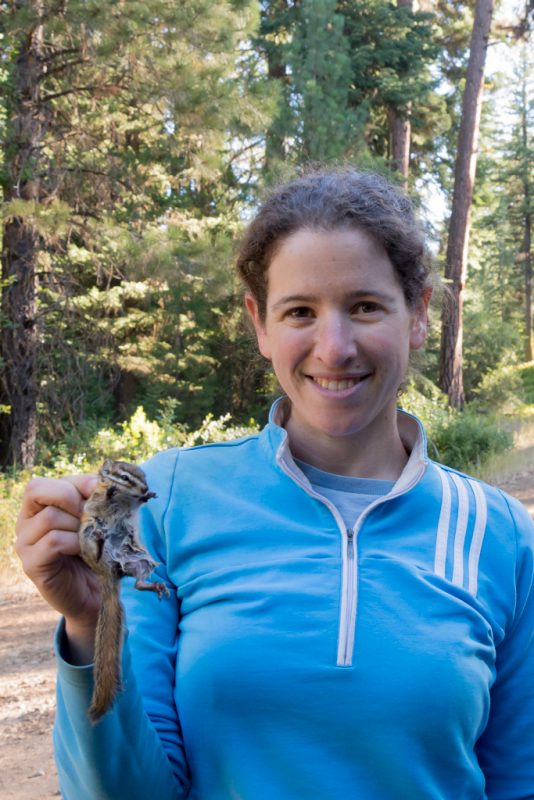 Amanda with Chipmunk