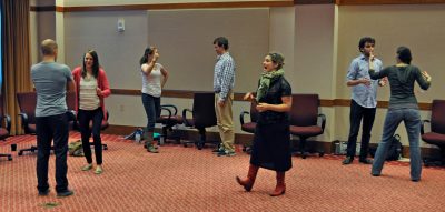 Science graduate students learn how to explain their work to a general audience at Alan Alda workshop