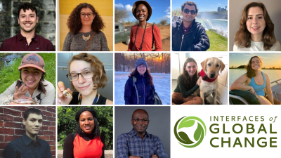 Headshot images of all incoming officers along with IGC IGEP logo